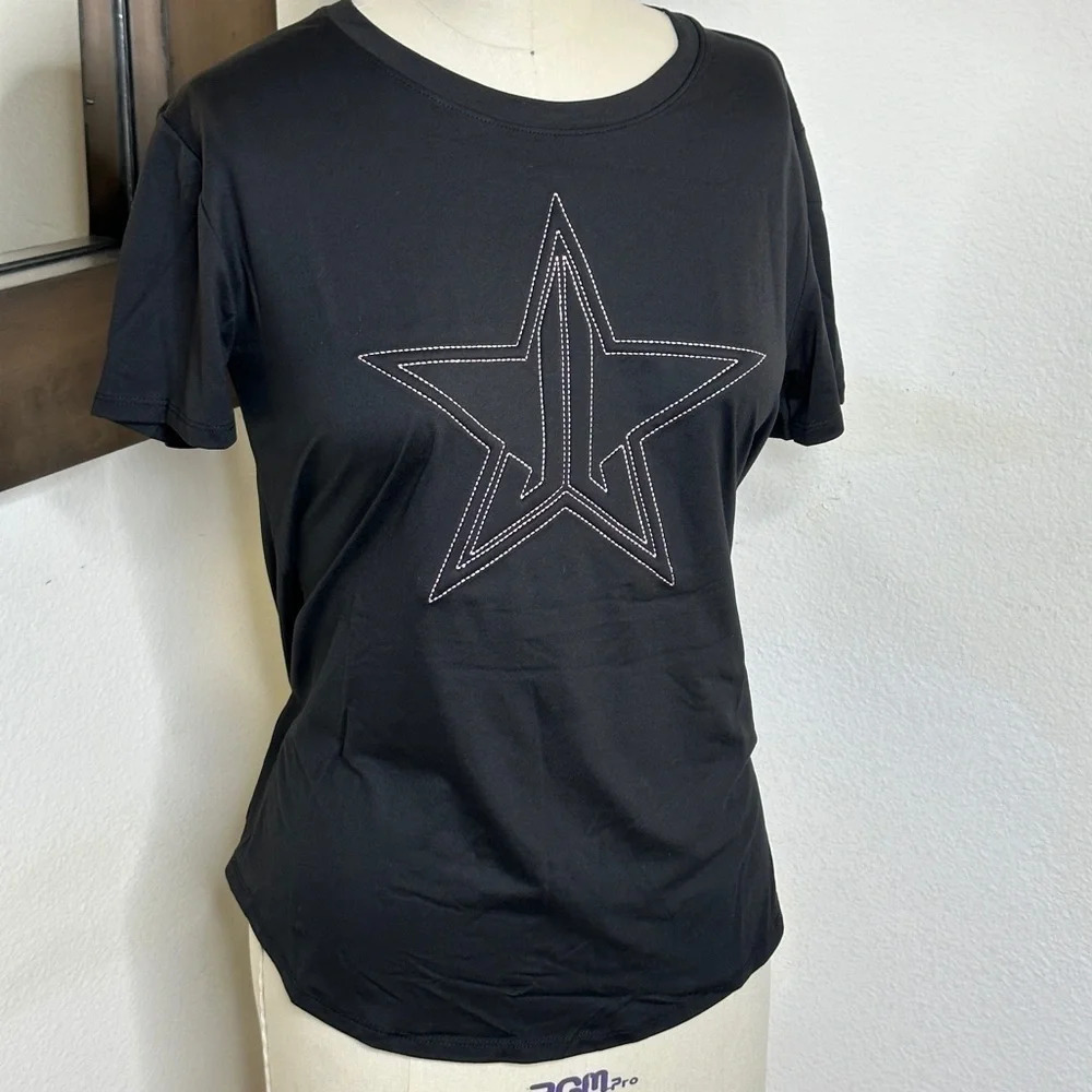 Jeffree Star Tee with Pink Topstitching in Medium - New without tags